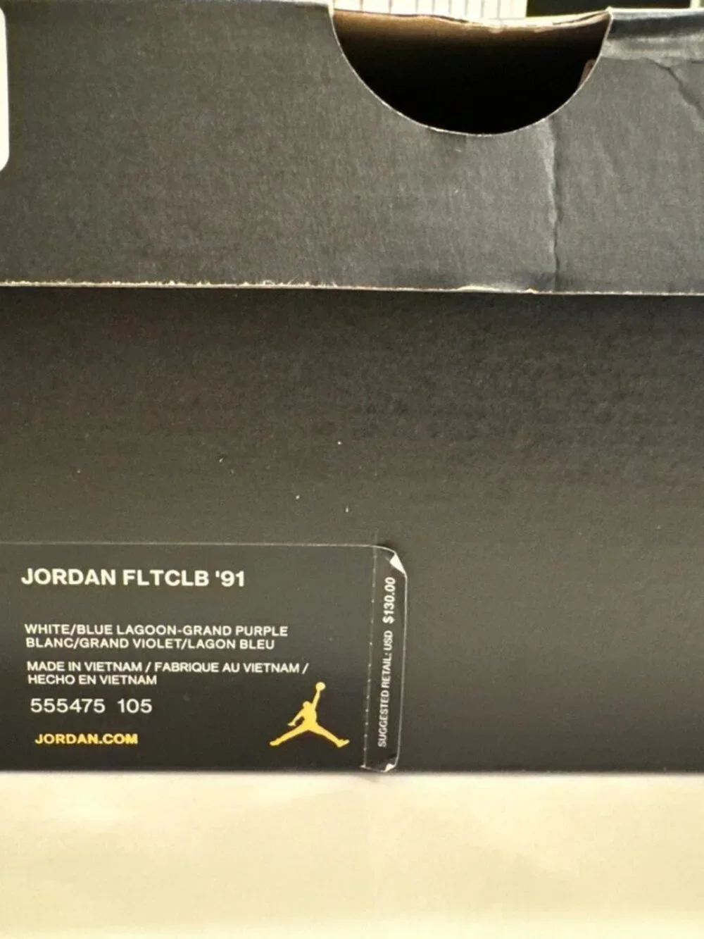 Air Jordan Flight Club 91 men SIZE 8.5 white/blue lagoon 555475-105 (11)
